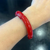 Large Red Tube Bracelet