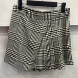 PLAID PLEATED SKORT