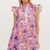 Floral Print Mini Dress