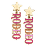 Rodeo Star Enamel Earring