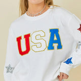 Chenille 4th of July Sweater