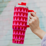 Girly Red Hearts Pattern