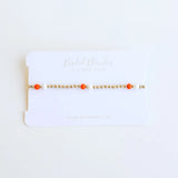 Orange and White Poppi Bracelet