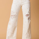 Straight Leg Pearl Pant
