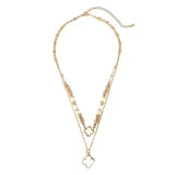 Pearl and Gold Beaded Necklace