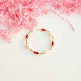 Red and Pearl Bracelet