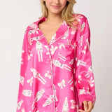 Satin Nutcracker & Bow Pj Set