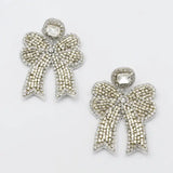 Beaded Bow Earrings