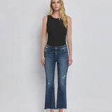 Fray Hem Ankle Boot Jean