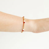 Maroon and White Bracelet