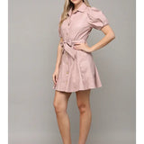 Leather Flare Dress