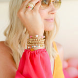 Hot Pink Pearl Bracelet