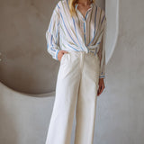Breezy Striped Surplus Top