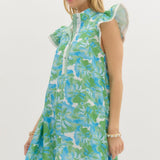 Floral Print Mini Dress