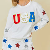 Chenille 4th of July Sweater