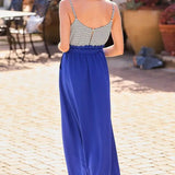 Striped Royal Blue Maxi Dress