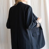 LEOPARD CUFF BLAZER