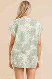 Flower V-neck Blouse