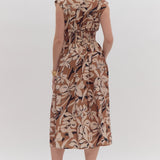 Sleeveless Floral Midi Dress