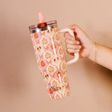 40oz Pumpkin Patchwork Tumbler