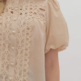 Crochet Lace Button Down