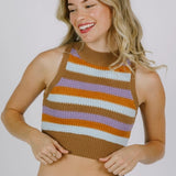 Colorblock Cropped Top