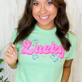 Lucky In Pink Tee