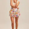 FLOWER SEQUIN SHORTS
