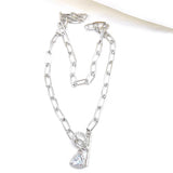 CRYSTAL TRAINGLE NECKLACE