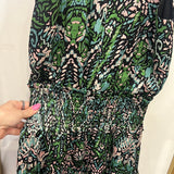 Green Patterned Dress