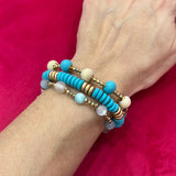 Blue And Gold Bracelet Set
