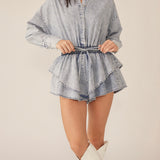 DENIM ROMPER