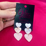 Light Pink Shimmer Earrings