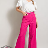 Soft Wash Wide Leg Pant