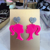 Barbie Heart Earrings