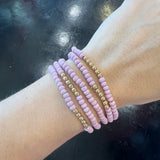 Light Purple Beaded Bracelet Set