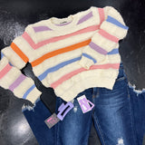 STRIPED KNIT SWEATER