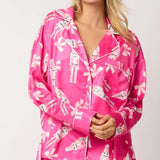 Satin Nutcracker & Bow Pj Set