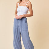 SOFT DENIM RIBBED PANT