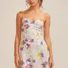 Mini Flower Sequin Dress