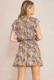 Slate Floral Dress