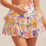 FLOWER SEQUIN SHORTS