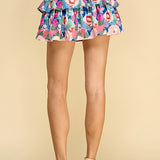 FLOWER PRINT SKIRT