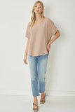 LATTE V NECK TOP