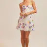 Mini Flower Sequin Dress