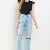 Poplin Ruffle Top