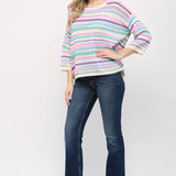 STRIPE KNIT TOP