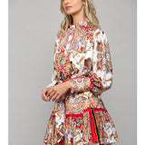 Scarf Print Dress