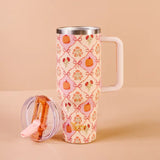 40oz Pumpkin Patchwork Tumbler