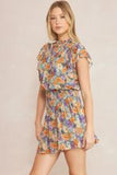Slate Floral Dress